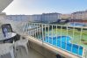 Apartament en Estartit - Blaumar  A33 vista a la piscina Apartament en Estartit - Blaumar  A33 vista a la piscina