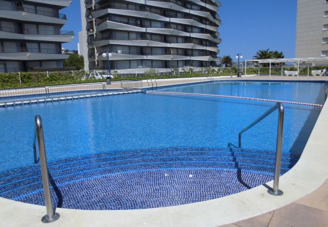 Piscine communautaure avec sortie à la plage du L'Estartit Vue générale piscine pour des adultes des enfants